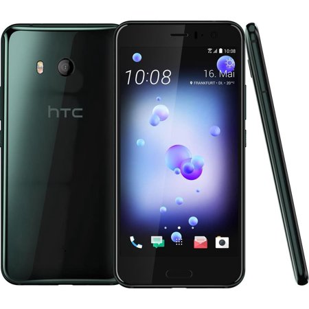 HTC U11 - 64 GB - Brilliant Black - Unlocked - GSM - Click Image to Close